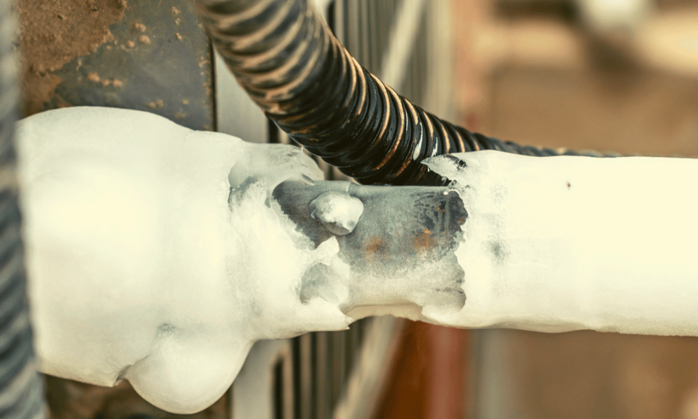 Ice on the Evaporator Coils